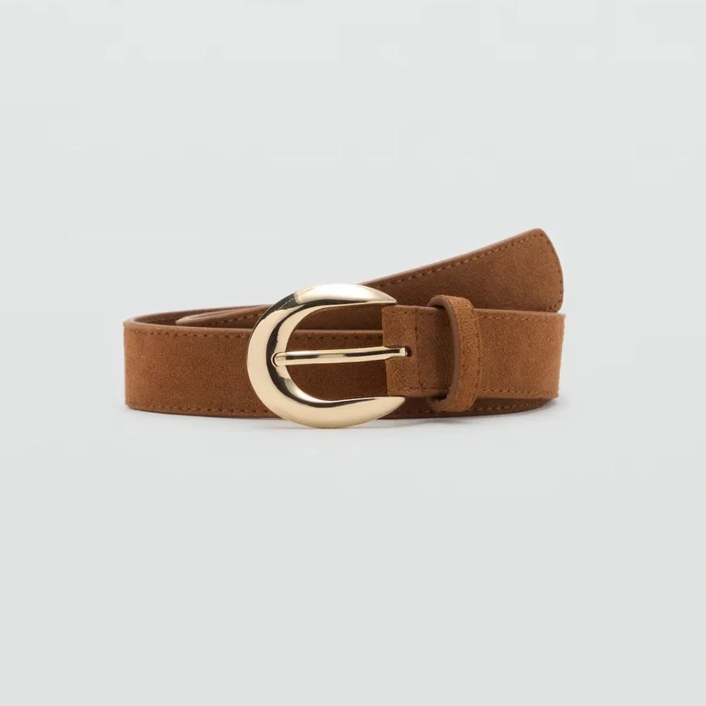 MANGO brown suede belt - Picture 1 of 5